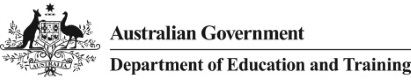 GOVERNMENT OF AUSTRALIA – DEPARTMENT OF EDUCATION